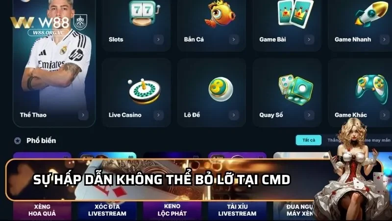 Sự hấp dẫn không thể bỏ lỡ tại sảnh CMD